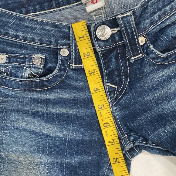 True Religion Women’s World Tour Distressed Straight Fit Johnny Jeans   SIZE  25 - Picture 5 of 16